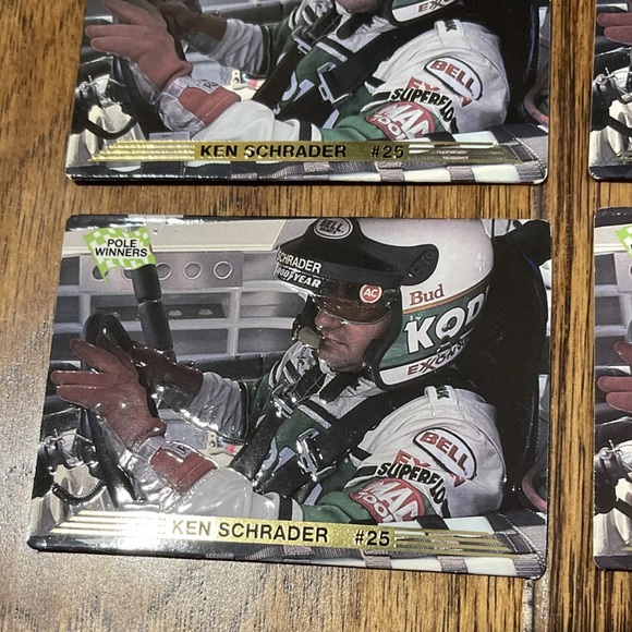 Ken Schrafer #25 Pole Winners Collectors Cards Lot of 16 Nascar 1993 3D MINT! - Picture 2 of 5